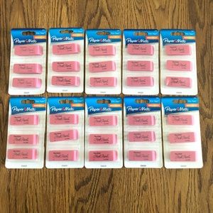 (30) PaperMate Pink Erasers Brand New in Package